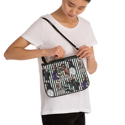 Beetlejuice Strage And Unusual Collage Small Shoulder Bag