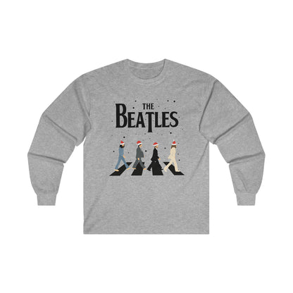 The Beatles Abbey Road Santas Ultra Cotton Long Sleeve Tee Shirt