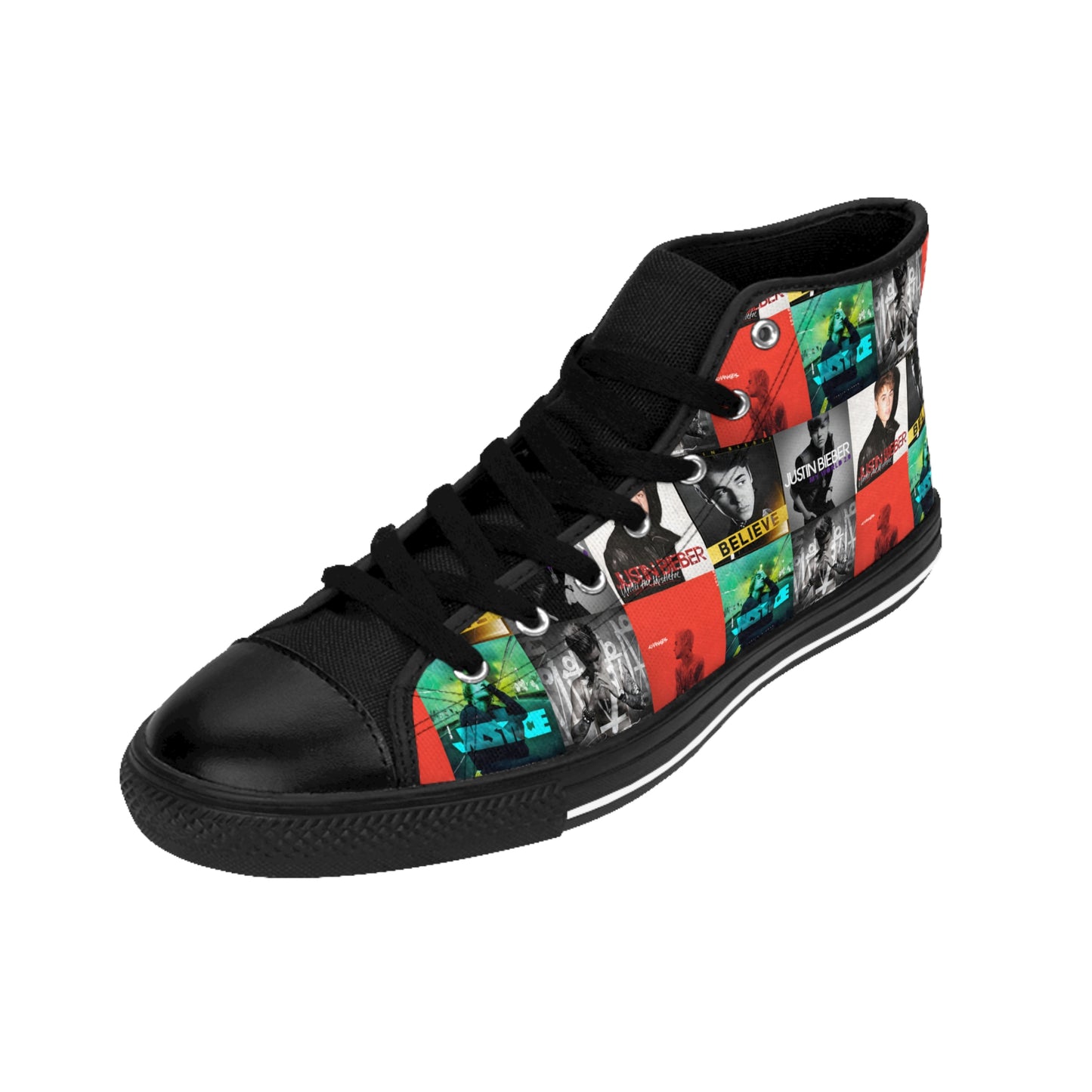 Justin Bieber Album Cover Collage Women's Classic Sneakers