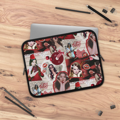 Lana Del Rey Cherry Coke Collage Laptop Sleeve