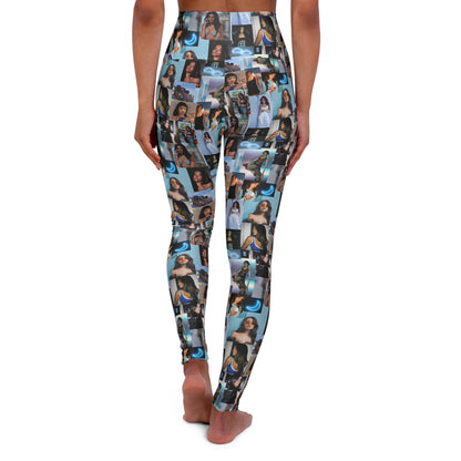 Madison Beer Mind In The Clouds Collage High Waisted Yoga Leggings