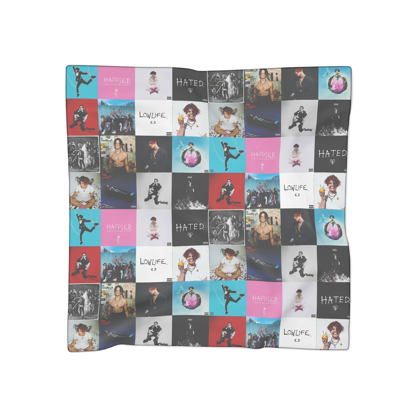 YUNGBLUD Album Cover Art Collage Polyester Scarf