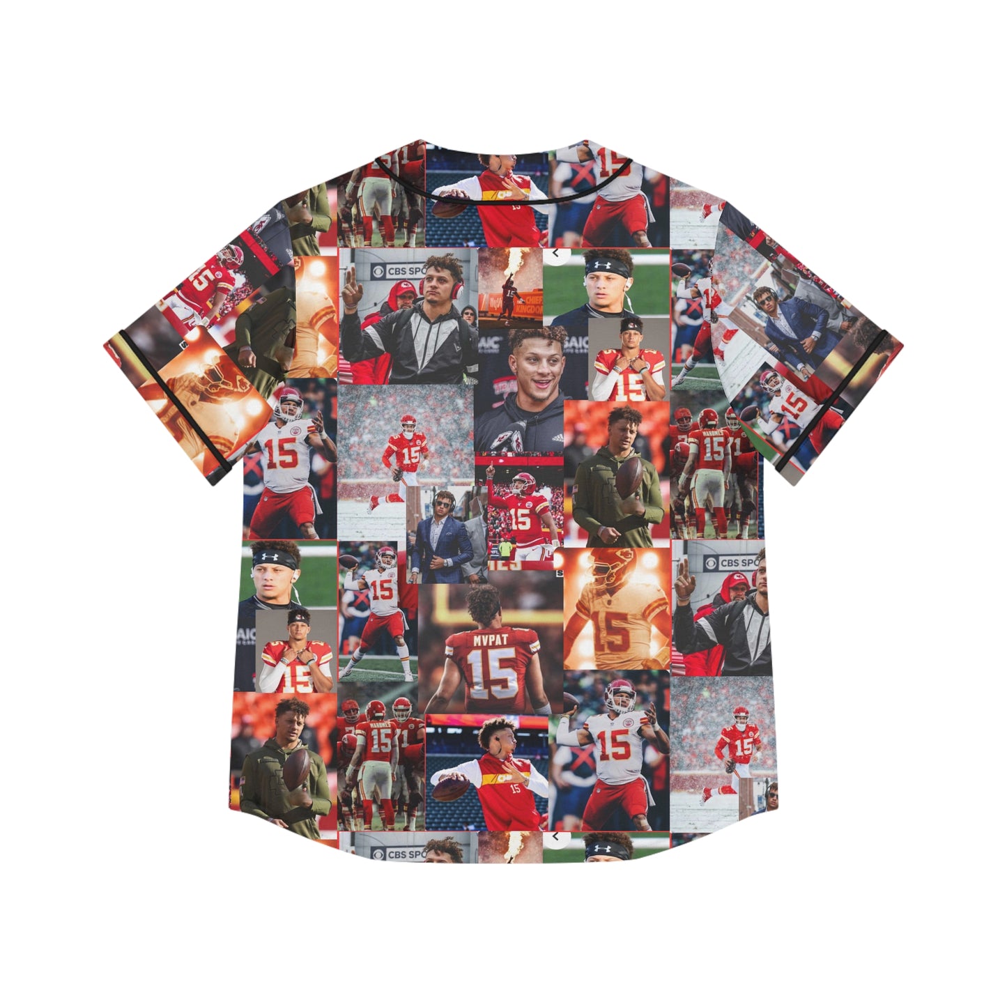 Patrick Mahomes Chiefs MVPAT Photo Collage Women's Baseball Jersey