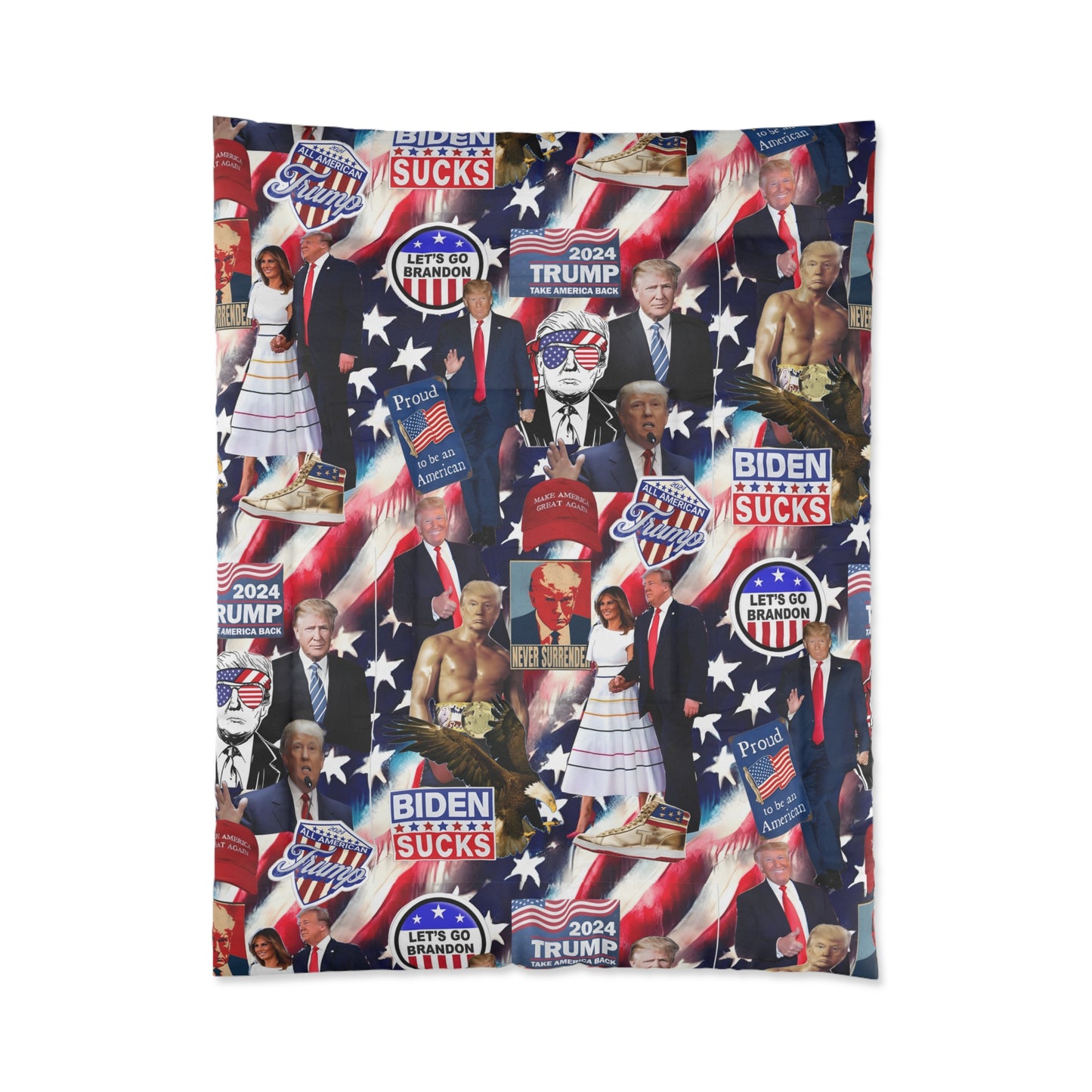 Donald Trump 2024 MAGA Montage Comforter