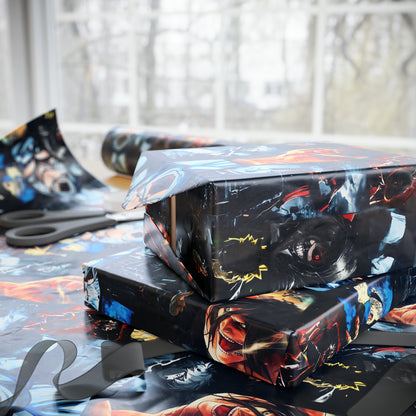 Anime Hero Montage Gift Wrapping Paper