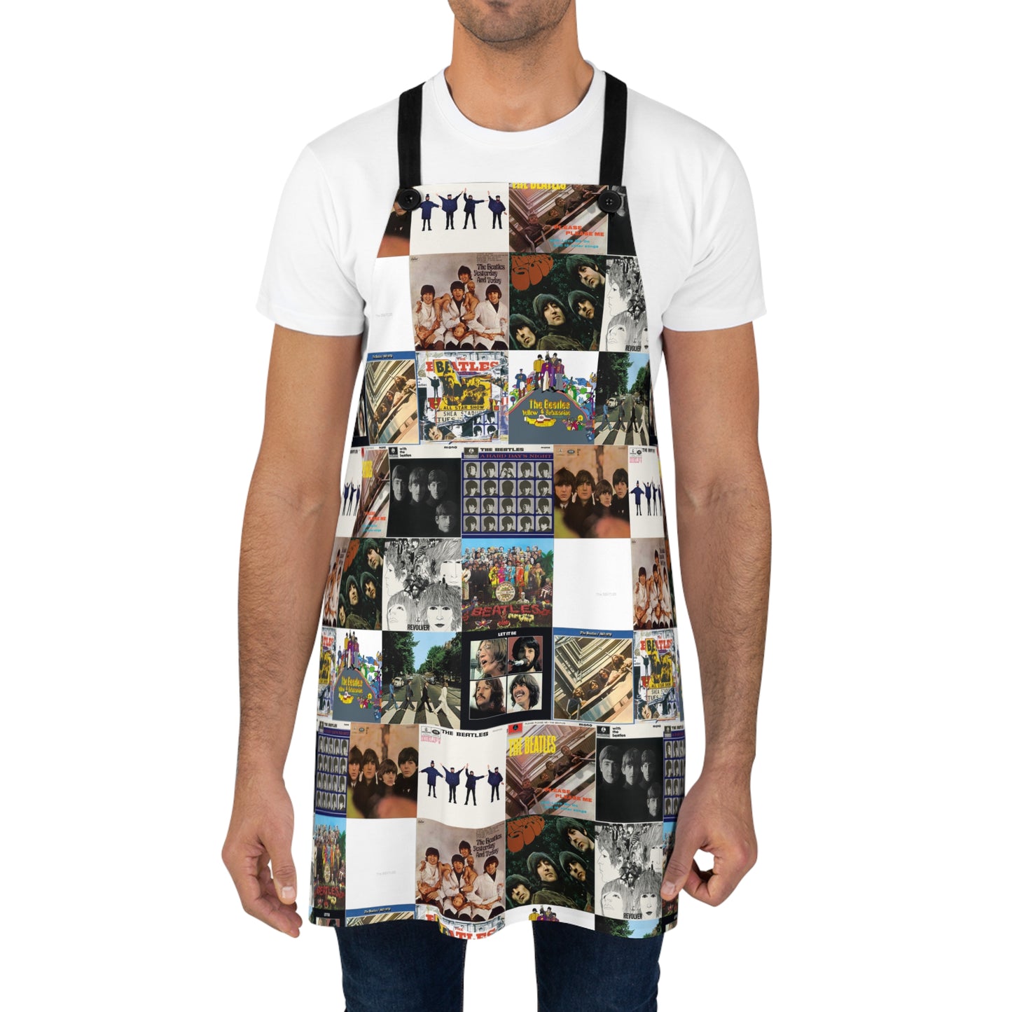 The Beatles Album Cover Collage Apron