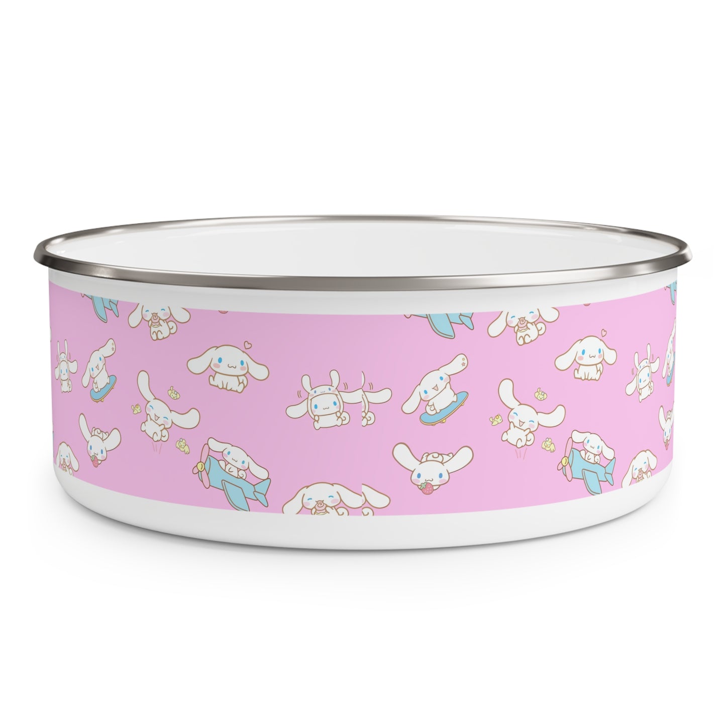 Cinnamoroll Playing Around Pattern Enamel Bowl