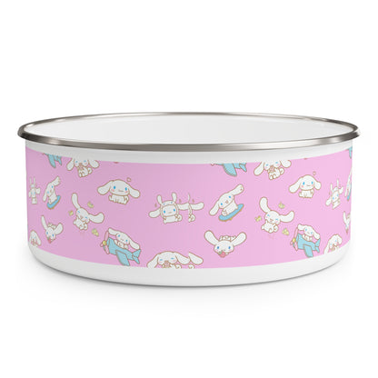 Cinnamoroll Playing Around Pattern Enamel Bowl