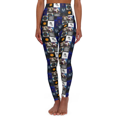 Colplay Album Cover Collage High Waisted Yoga Leggings