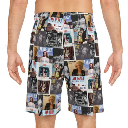 Lana Del Rey Album Cover Collage Basketball Shorts