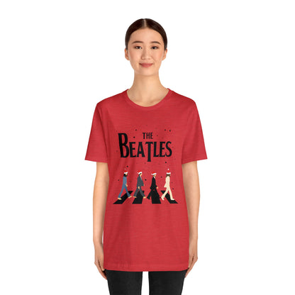 The Beatles Abbey Road Santas Unisex Jersey Short Sleeve Tee Shirt