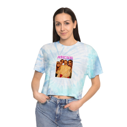 Måneskin Group Photo Women's Tie-Dye Crop Tee