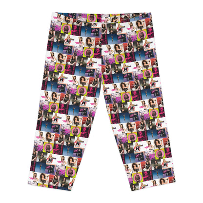 Miley Cyrus Album Cover Collage Women's Capri Leggings