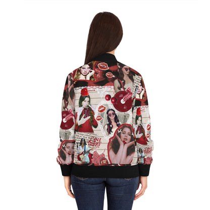 Lana Del Rey Cherry Coke Collage Women's Bomber Jacket