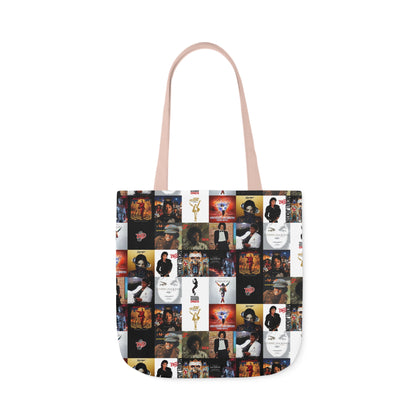 Michael Jackson Album Cover Collage Polyester Canvas Tote Bag