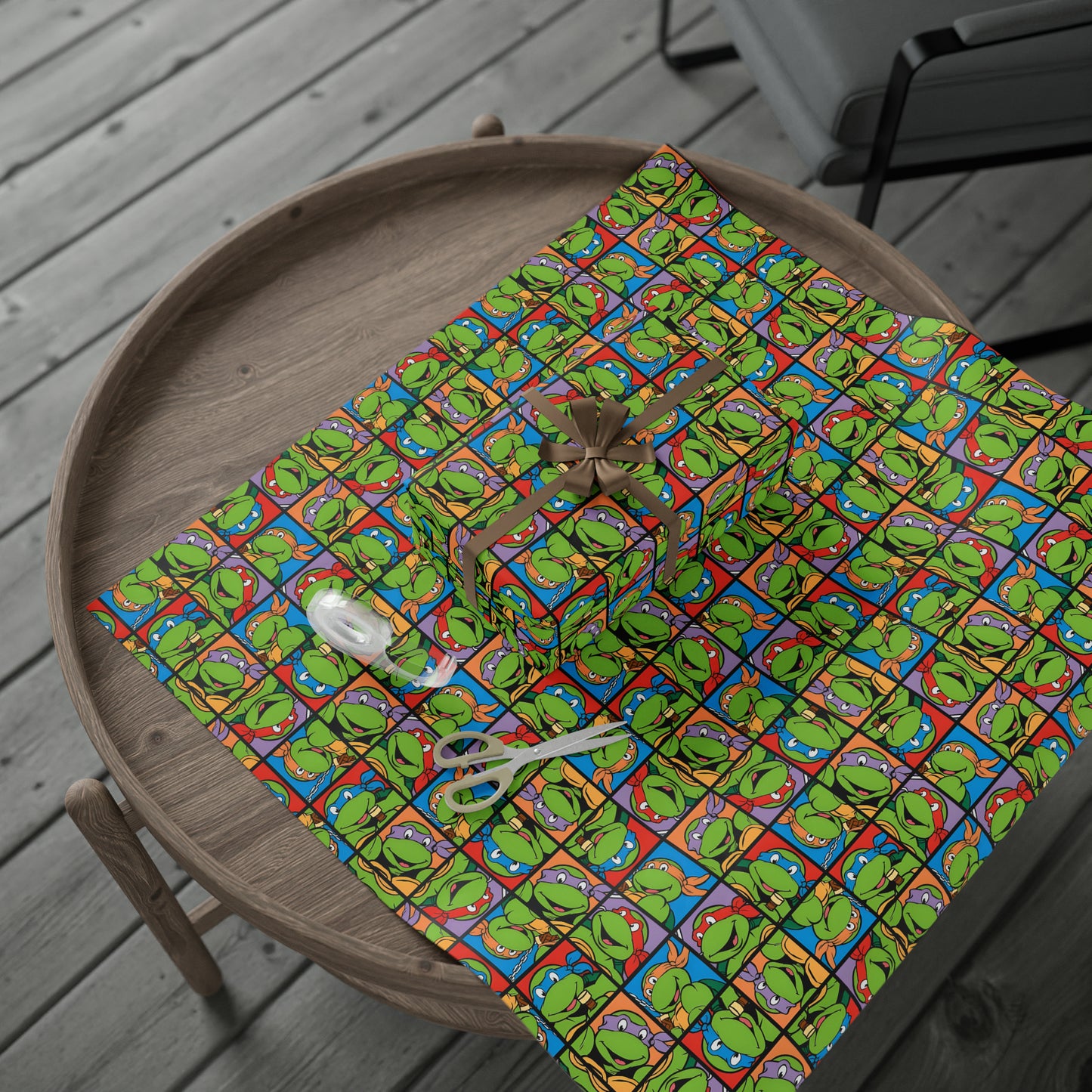 TMNT Turtle Toon Montage Gift Wrapping Paper