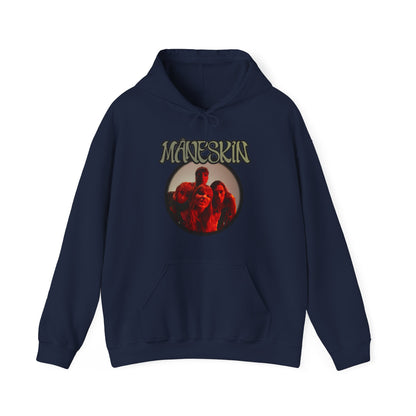 Måneskin Circular Group Photo Unisex Heavy Blend Hooded Sweatshirt