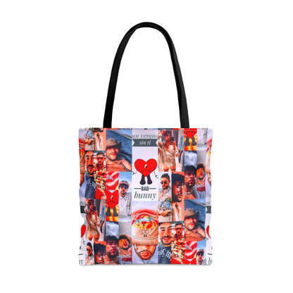 Bad Bunny Un Verano Sin Ti Photo Collage Tote Bag