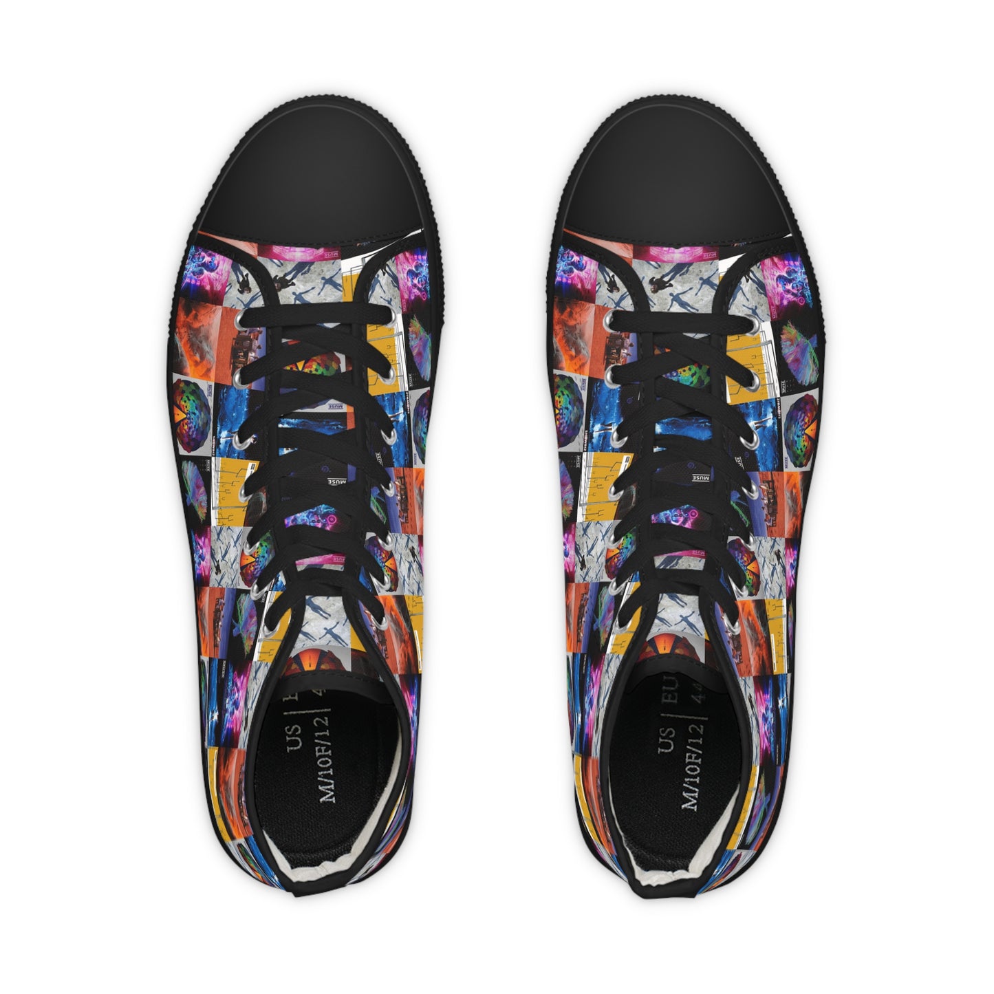 Muse Album Cover Collage Men's High Top Sneakers