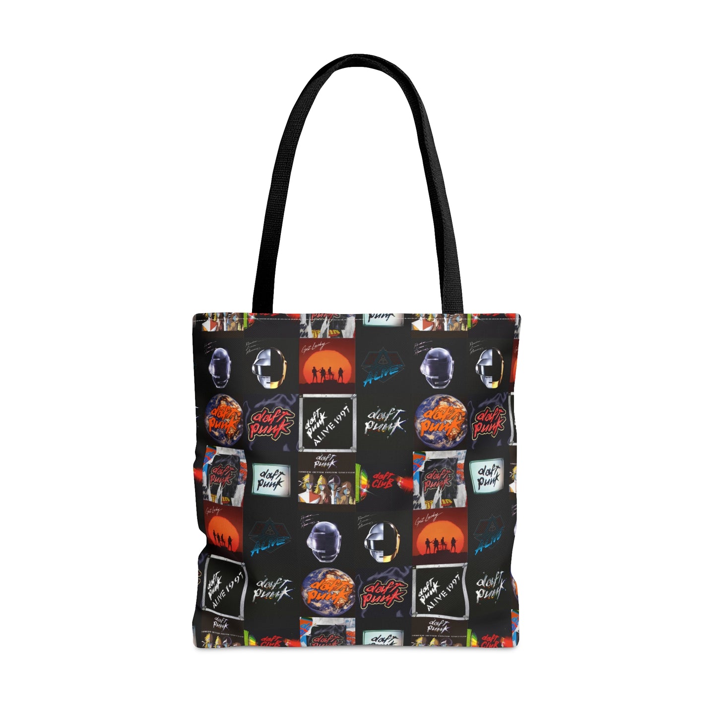 Daft Punk Album Cover Art Collage Tote Bag