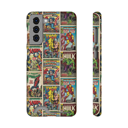 Marvel Comic Book Cover Collage Phone Case With Card Holder