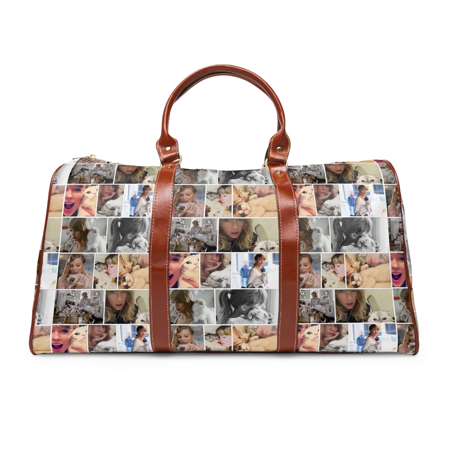 Taylor Swift's Cats Collage Pattern Waterproof Travel Bag