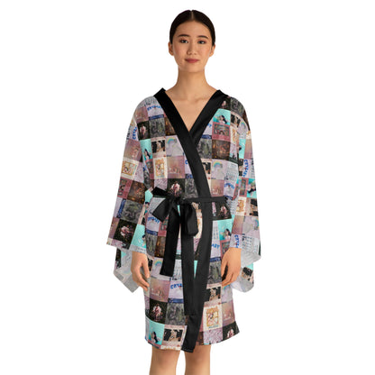 Melanie Martinez Album Art Collage Long Sleeve Kimono Robe