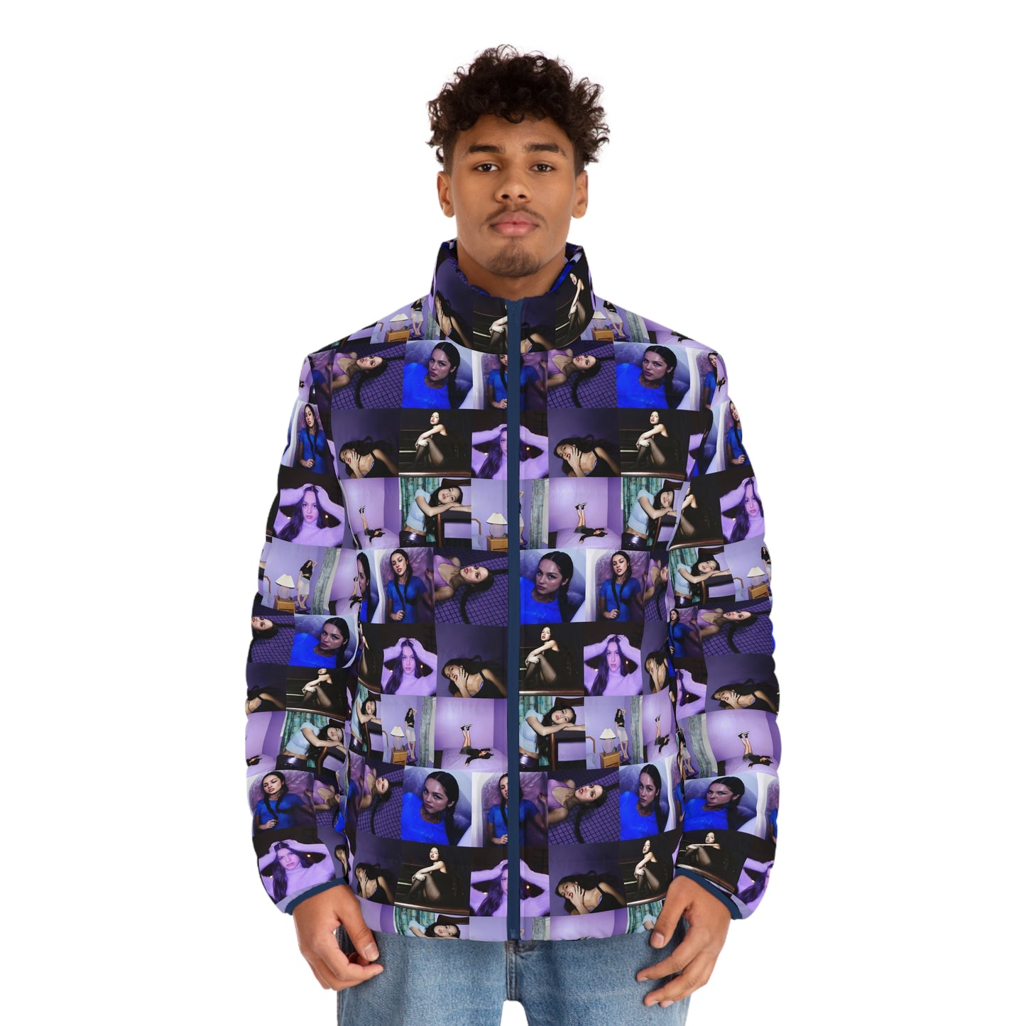 Olivia Rodrigo Guts Mosaic Men's Puffer Jacket