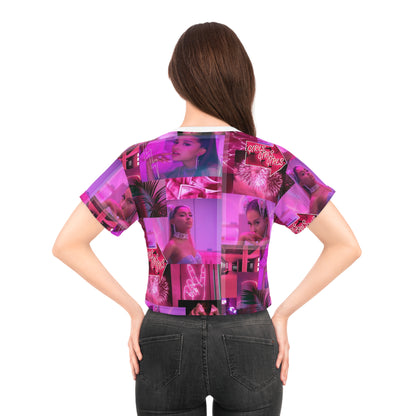 Ariana Grande 7 Rings Collage Crop Tee