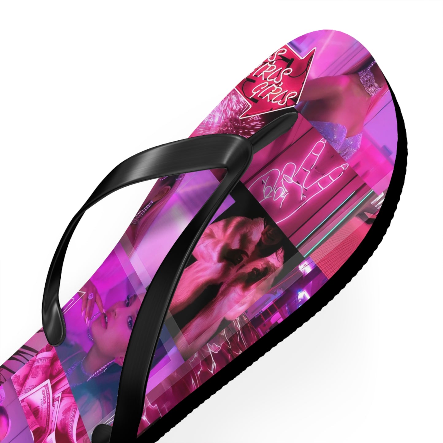 Ariana Grande 7 Rings Collage Flip Flops