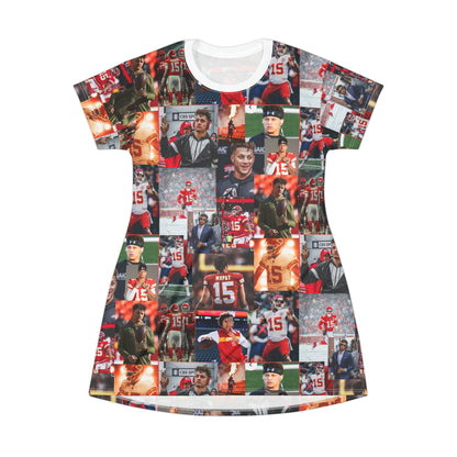 Patrick Mahomes Chiefs MVPAT Photo Collage T-Shirt Dress