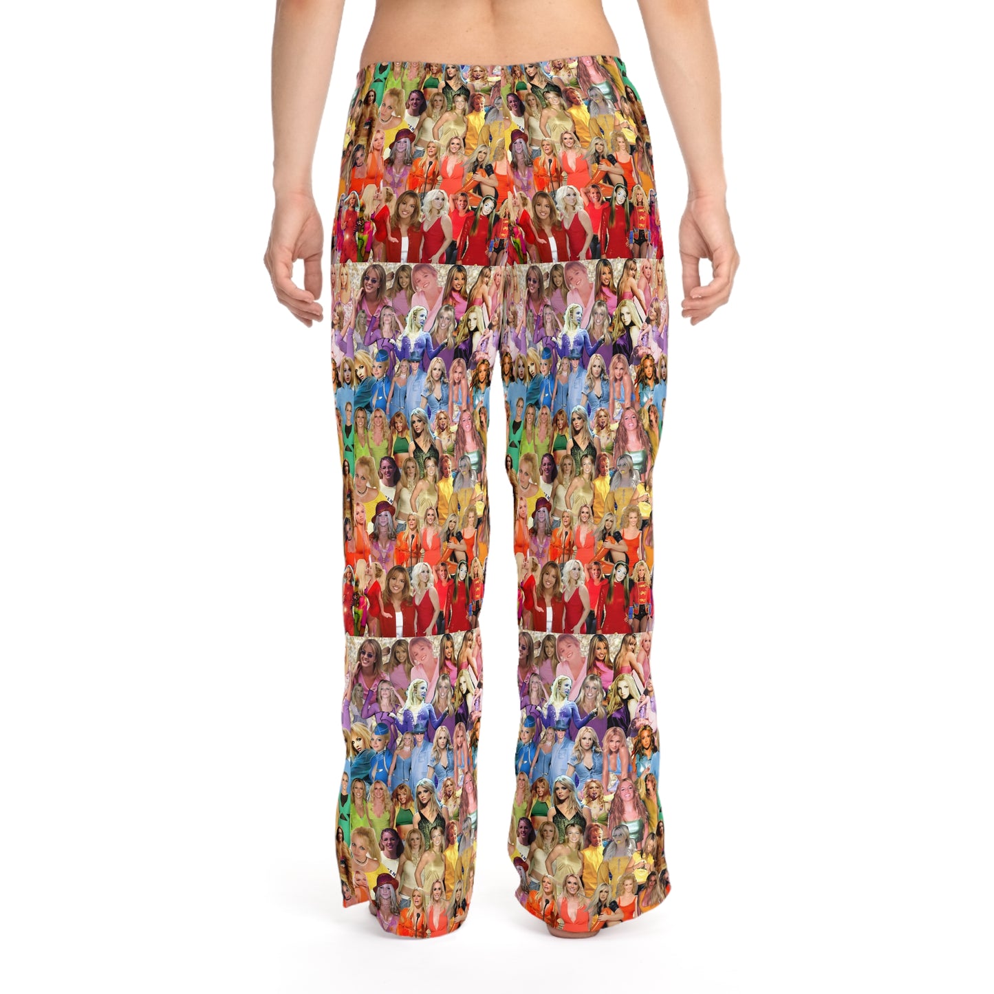 Britney Spears Rainbow Photo Collage Women's Pajama Pants