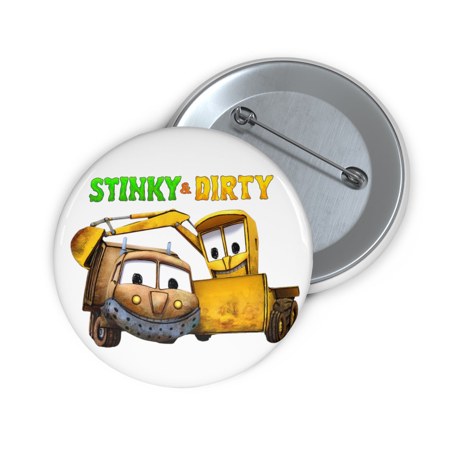 Stinky & Dirty Best Buds Custom Pin Buttons