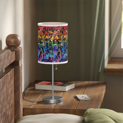 Conan Grey Rainbow Photo Collage Lamp on a Stand