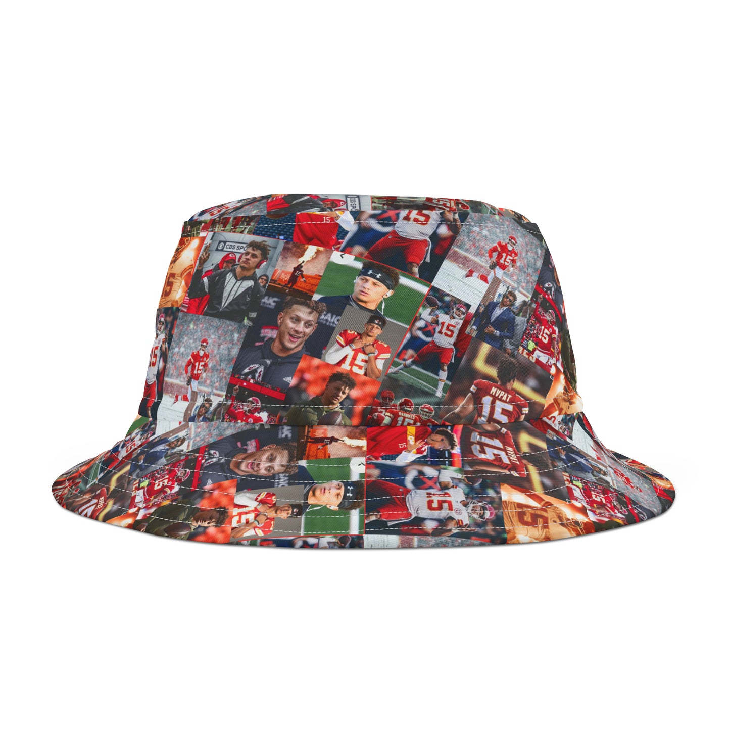 Patrick Mahomes Chiefs MVPAT Photo Collage Bucket Hat