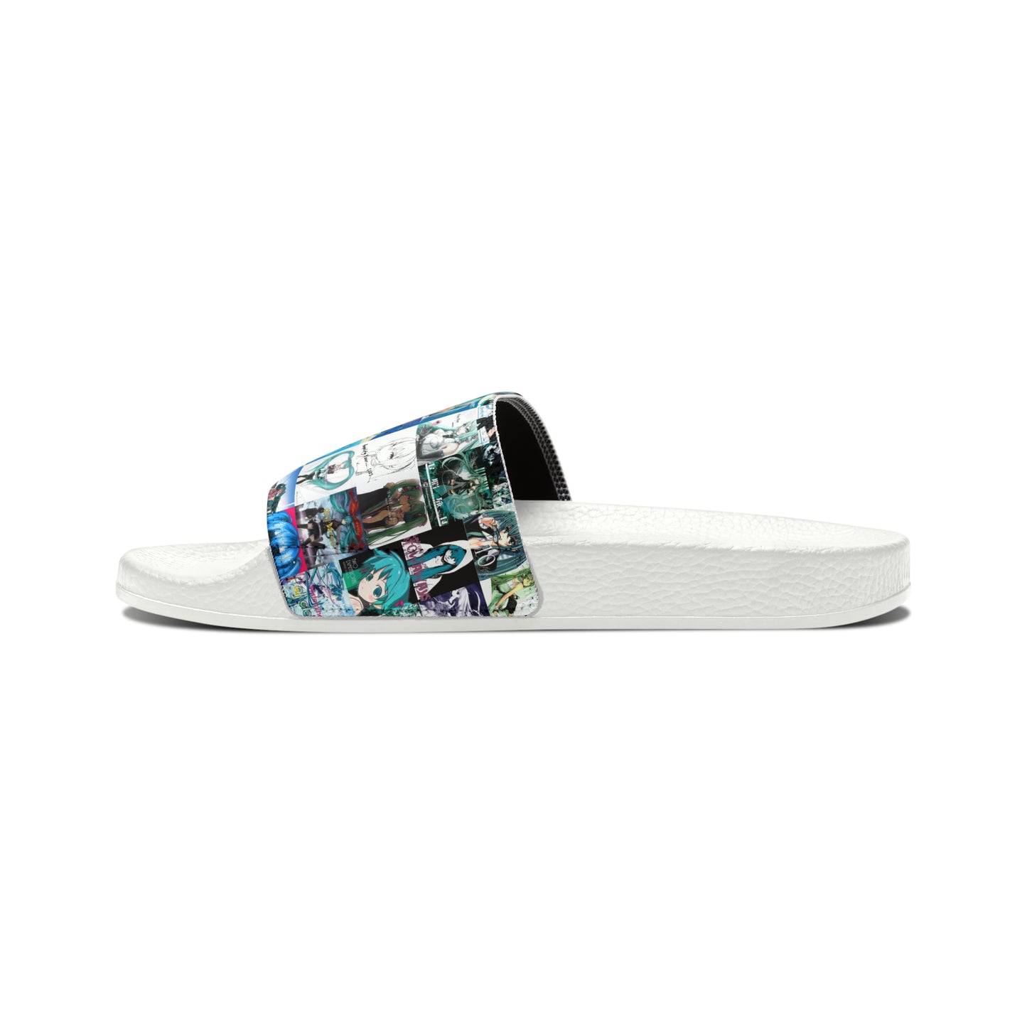 Hatsune Miku Album Cover Collage Youth Slide Sandals