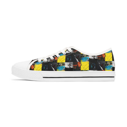 Post Malone Album Art Collage Women's Low Top Sneakers