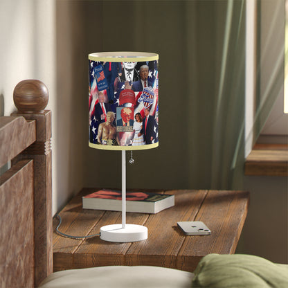 Donald Trump 2024 MAGA Montage Lamp on a Stand