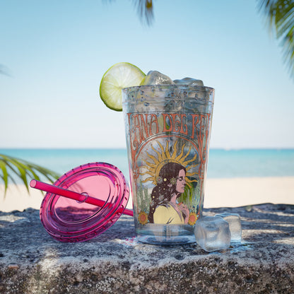 Lana Del Rey Vintage Artwork Sunsplash Tumbler with Straw