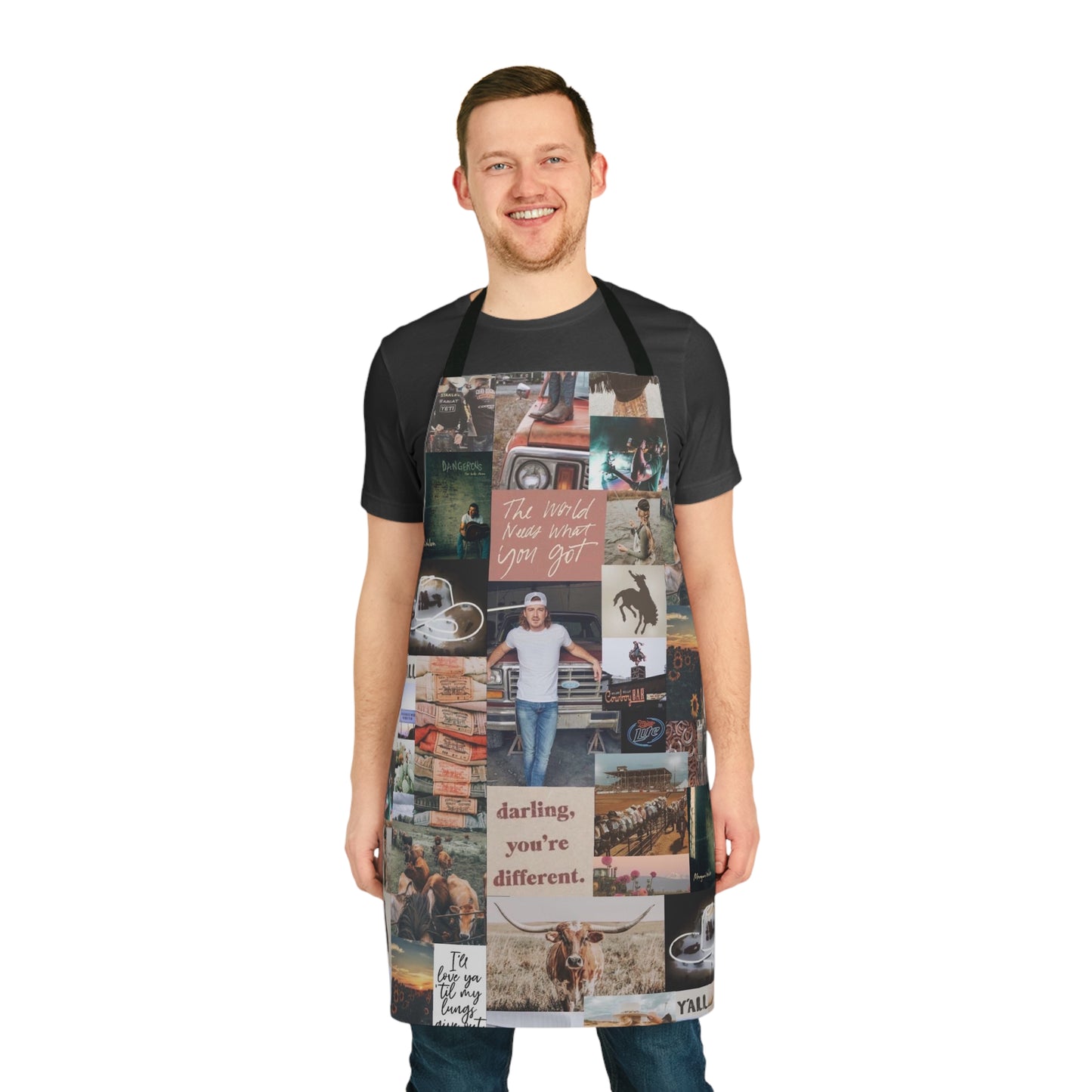 Morgan Wallen Darling You're Different Collage Apron