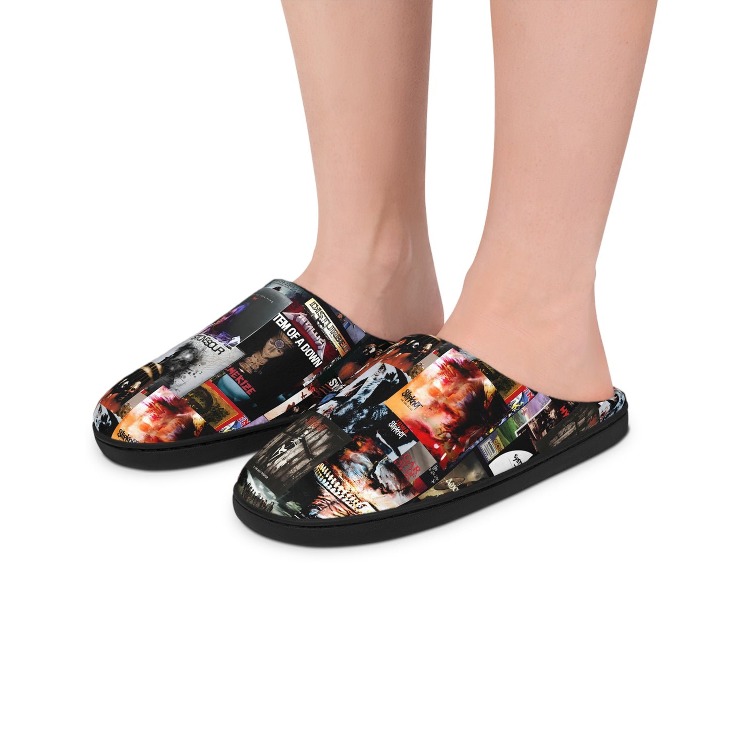 Slipknot Chaotic Album Art Collage Men's Indoor Slippers