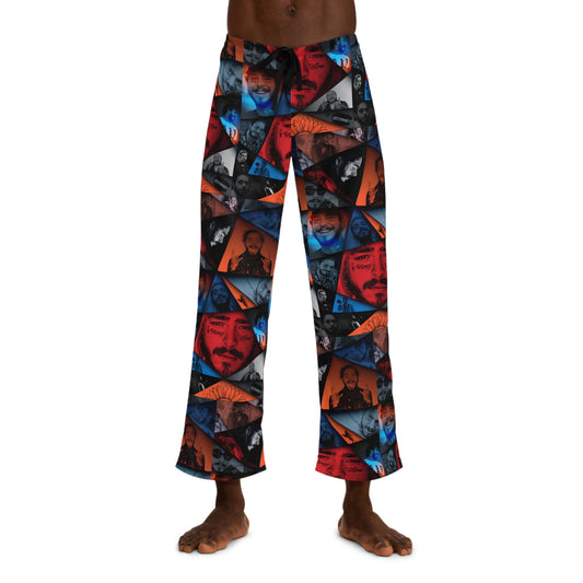 Post Malone Crystal Portaits Collage Men's Pajama Pants