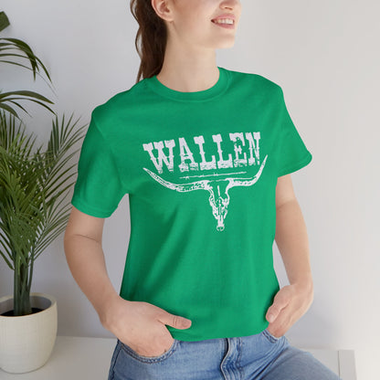 Morgan Wallen White Logo Unisex Jersey Short Sleeve Tee Shirt