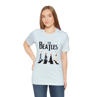 The Beatles Abbey Road Santas Unisex Jersey Short Sleeve Tee Shirt