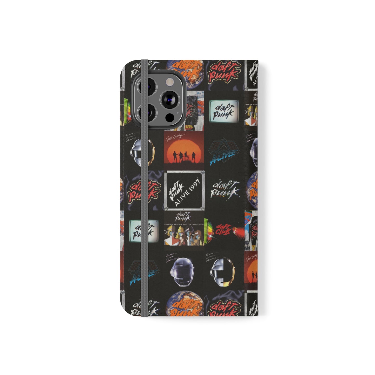 Daft Punk Album Cover Art Collage Phone Flip Case