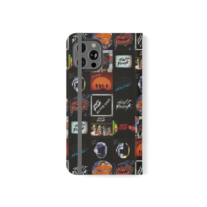 Daft Punk Album Cover Art Collage Phone Flip Case