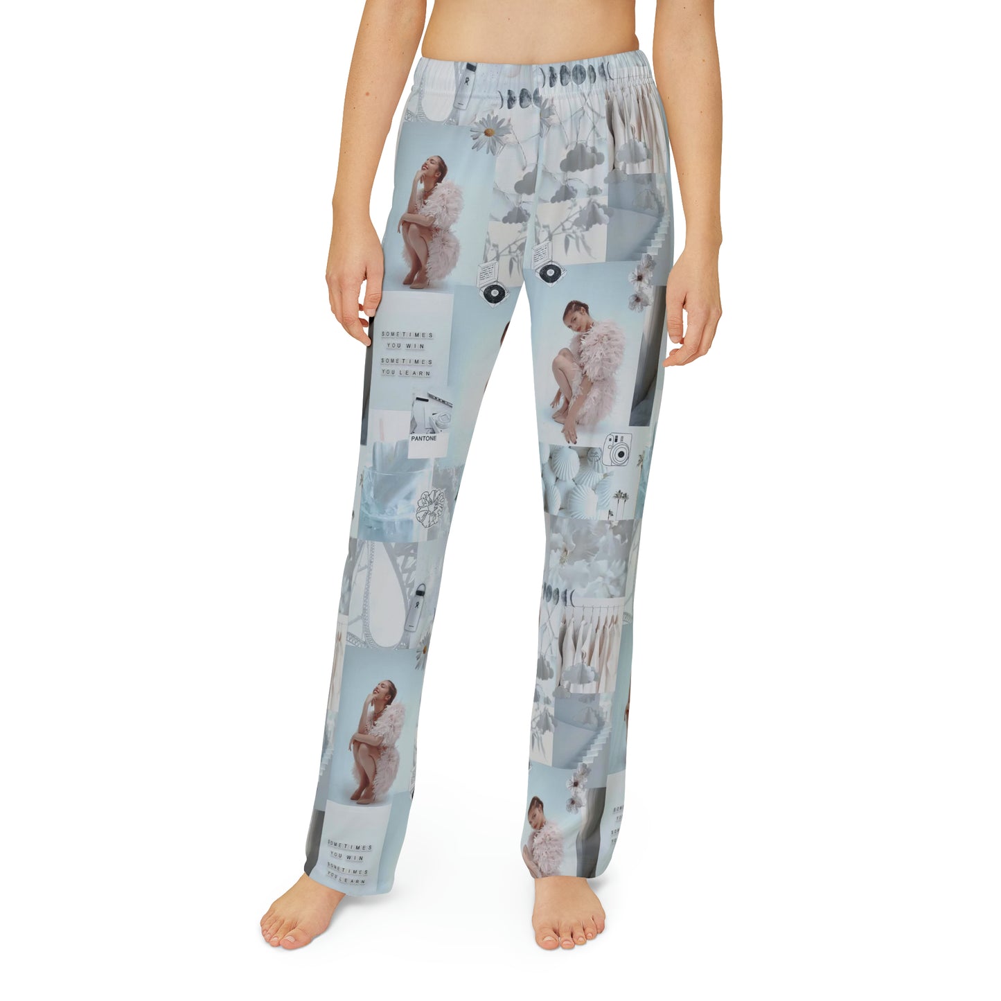 Olivia Rodrigo White Aesthetic Collage Kids Pajama Pants