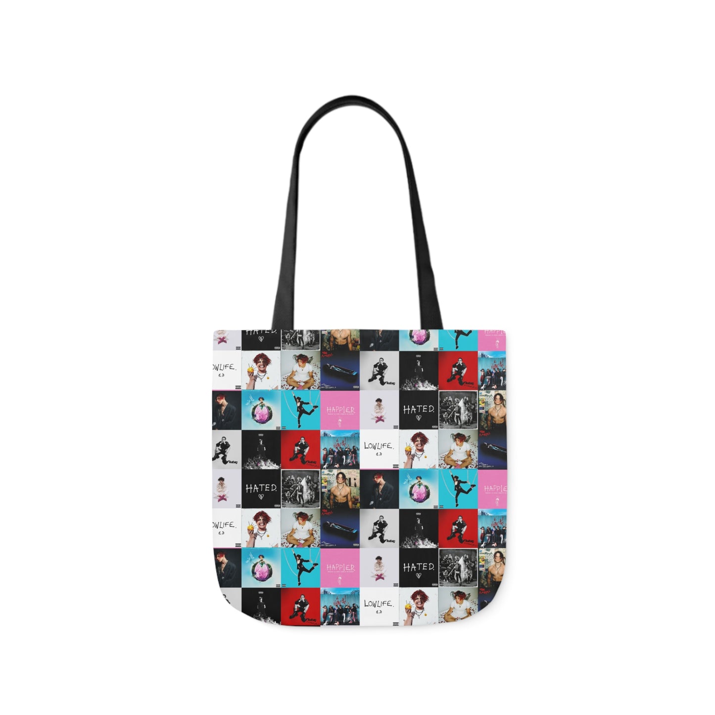 YUNGBLUD Album Cover Art Collage Polyester Canvas Tote Bag