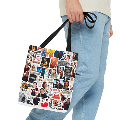 Morgan Wallen Sticker Collage Tote Bag