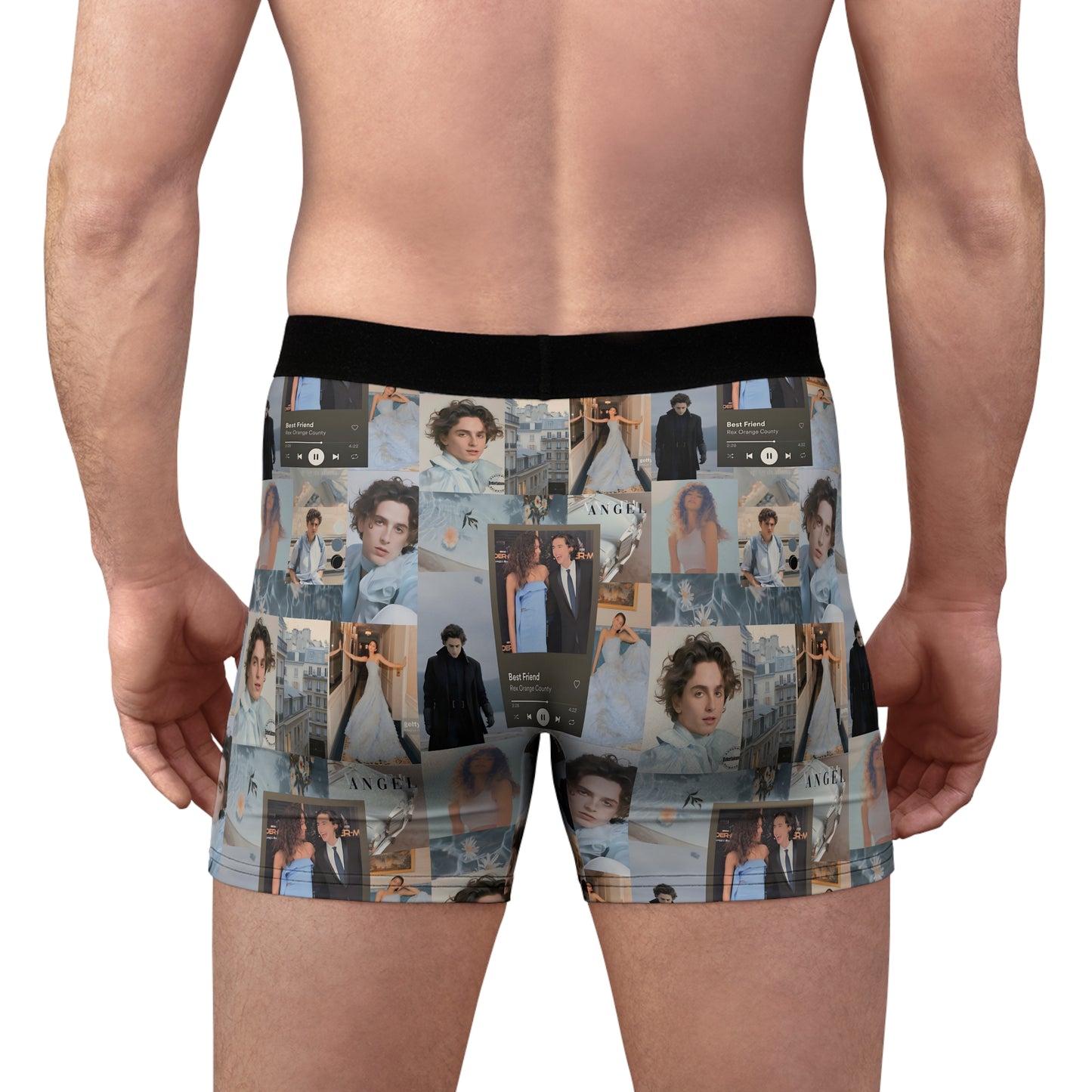 Timothee Chalamet And Zendaya Best Friend Collage Men's Boxer Briefs